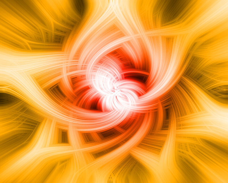 Abstract Light Swirl — Red, Energetic, Digital Art