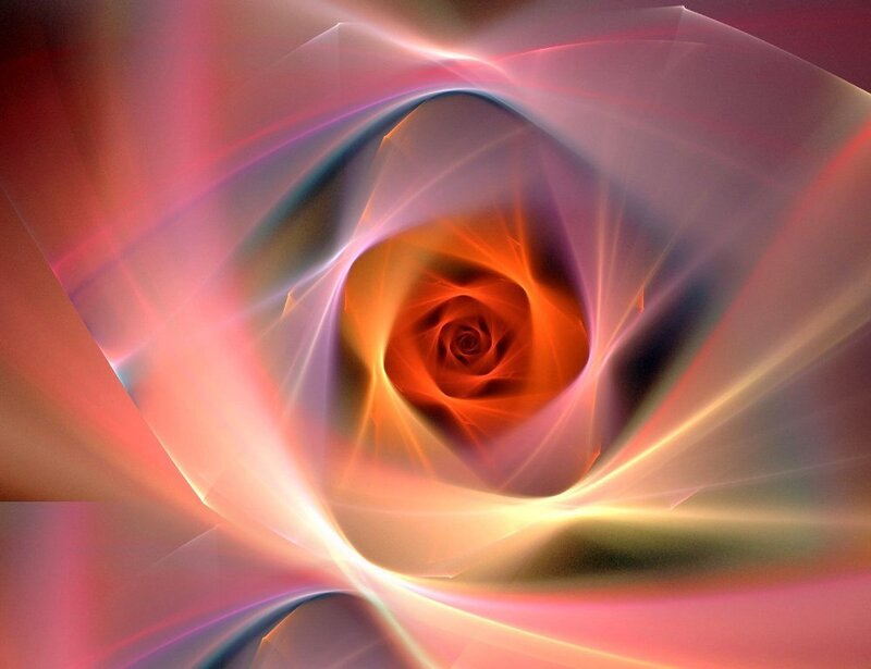Abstract light swirl tunnel
