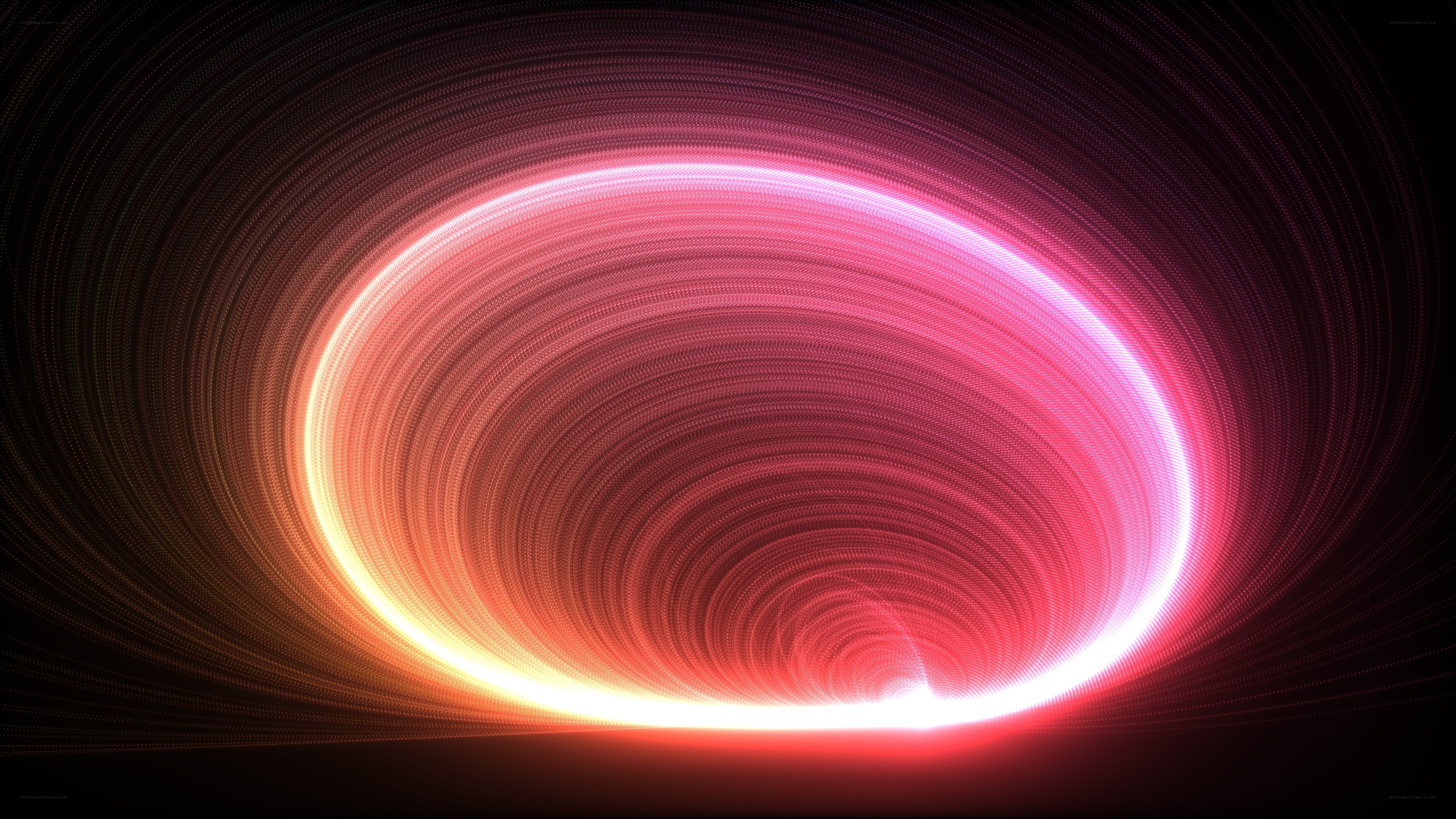 Abstract light swirl tunnel