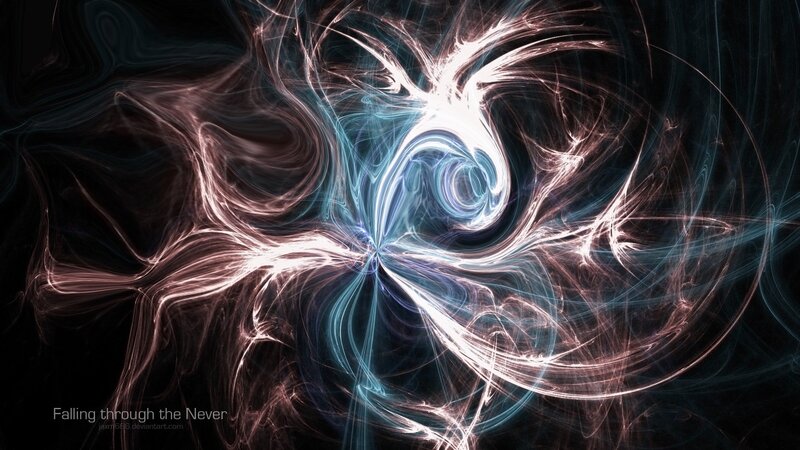 Abstract Light Swirl — White, Dramatic