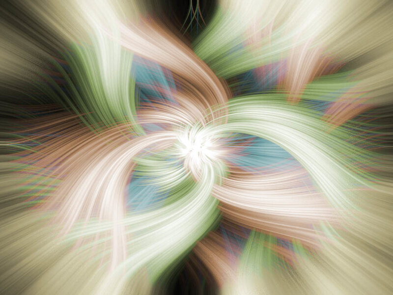 Abstract Light Swirl — White, Dynamic, Digital Art, Color, Motion