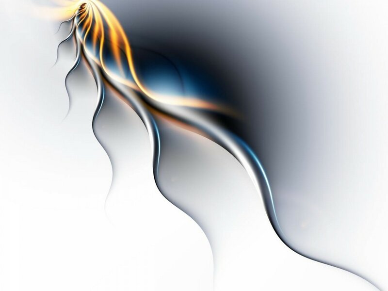 Abstract Light Swirl — White, Dynamic, Digital Art