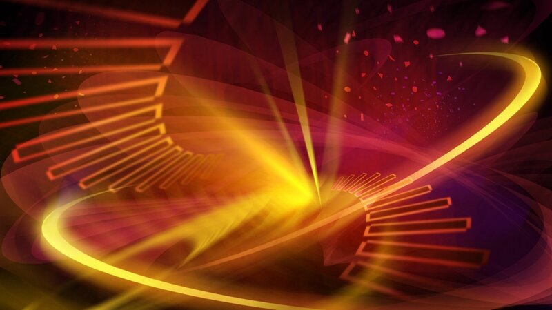 Abstract Light Swirl — Yellow, Dynamic, Digital Art, Light Streaks