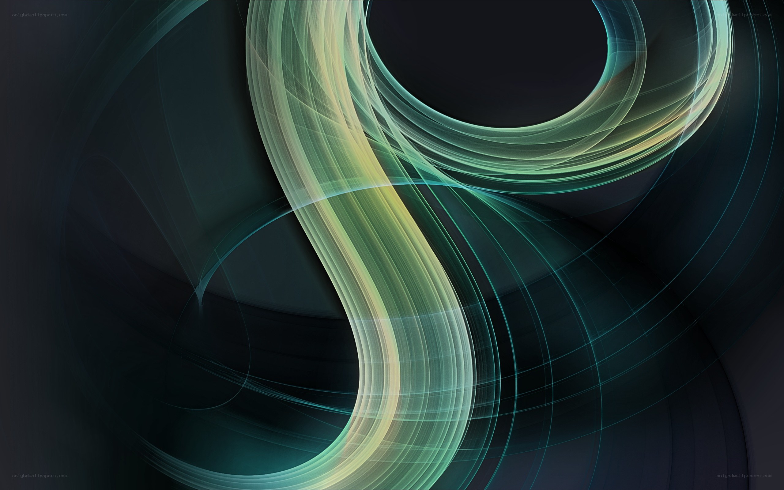 Abstract light swirls