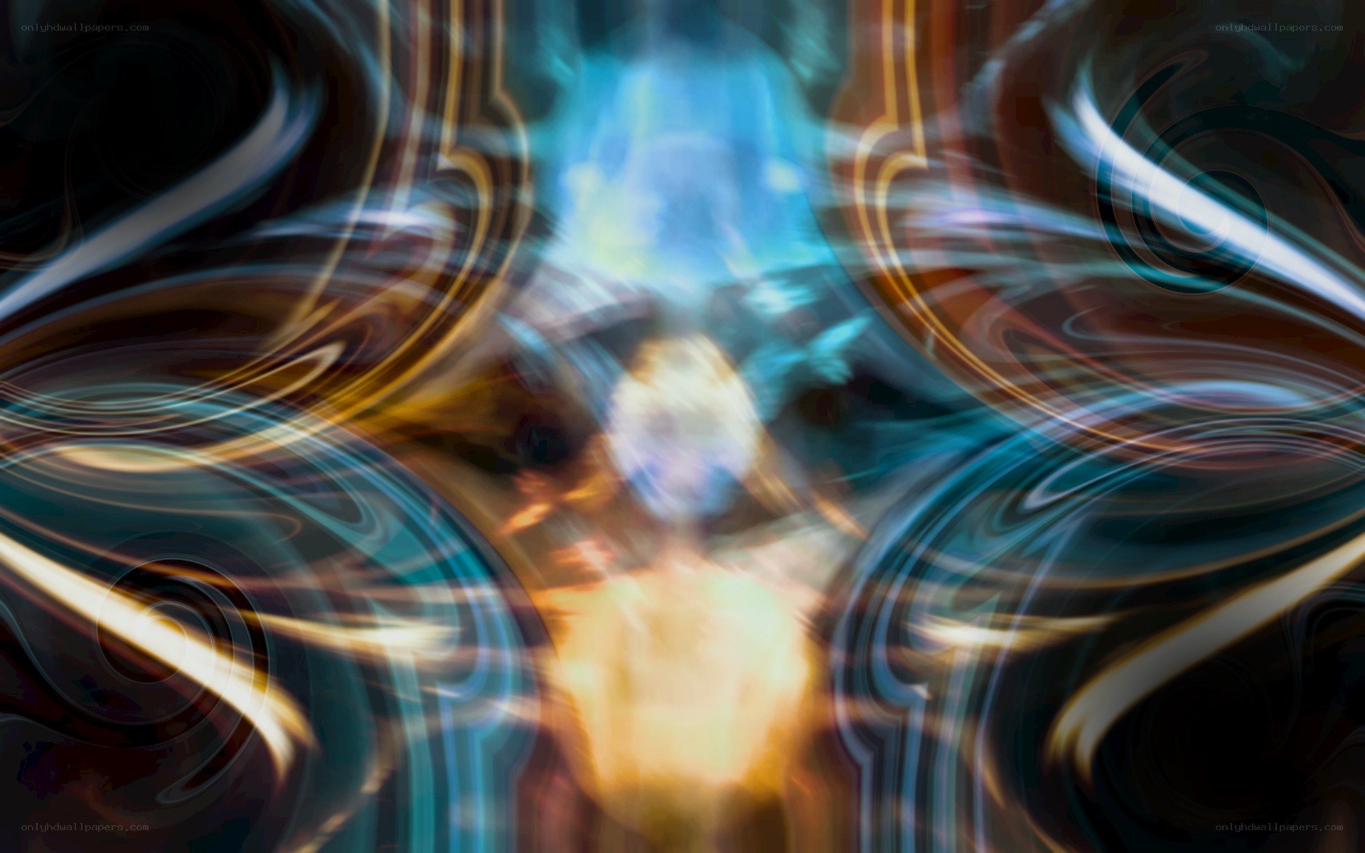 Abstract light swirls