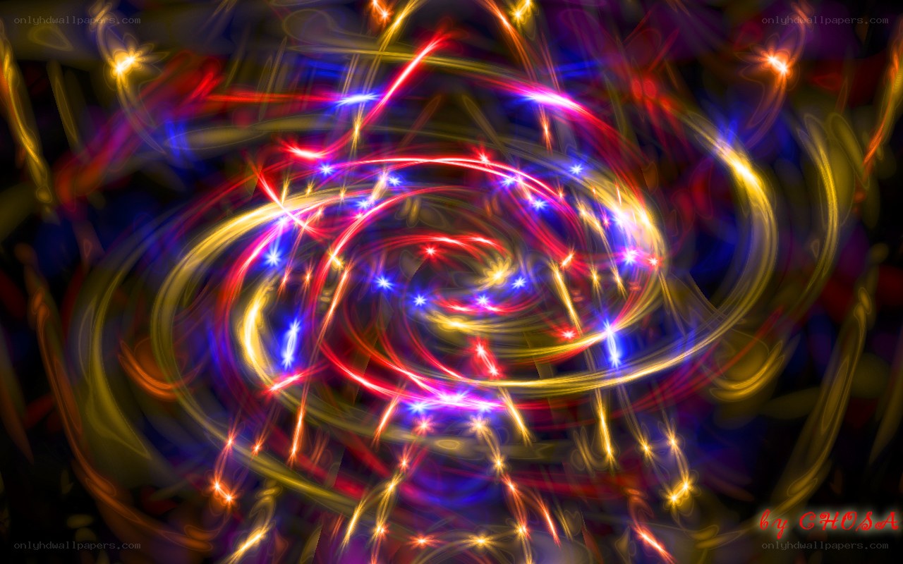 Abstract light swirls