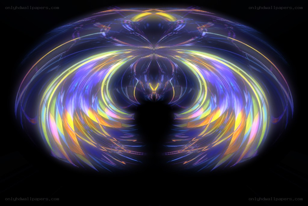 Abstract light swirls