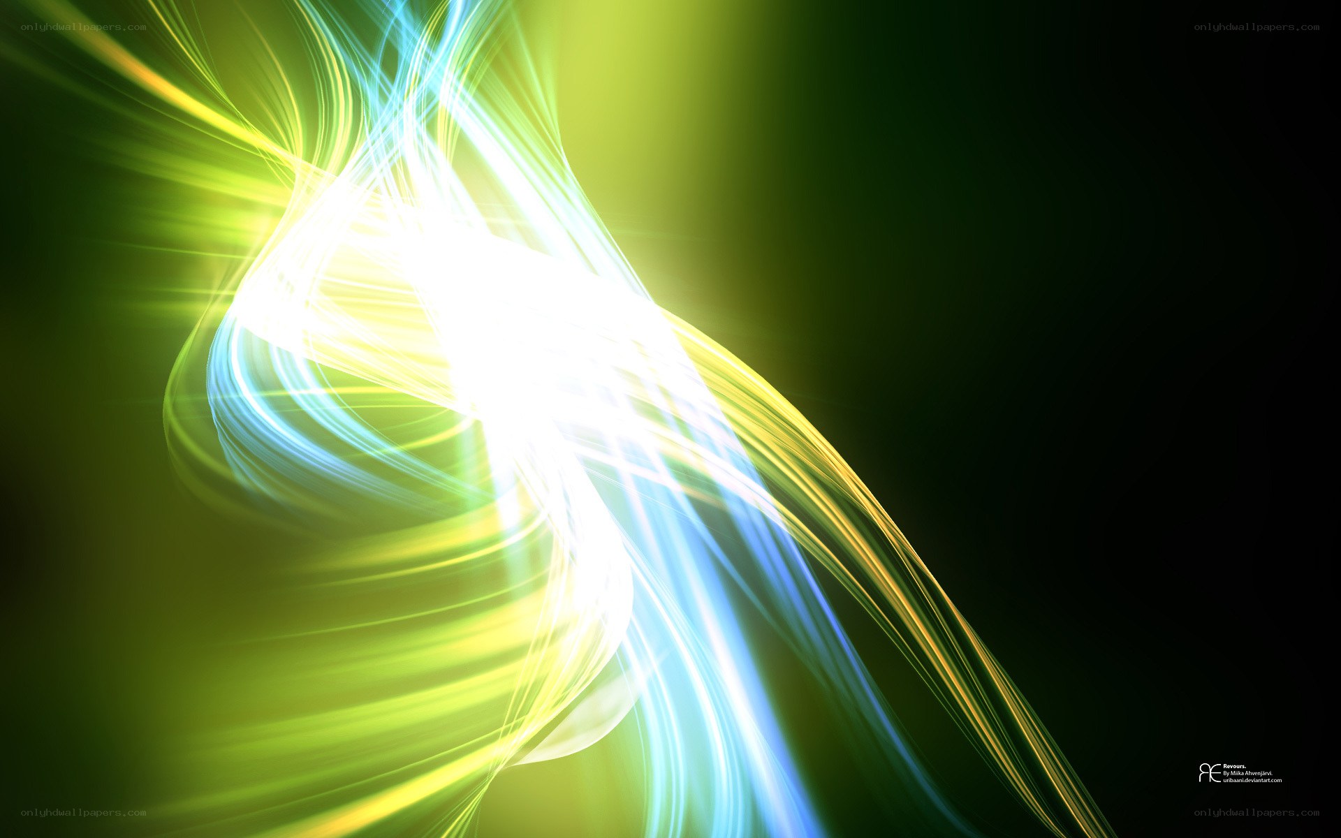 Abstract light swirls