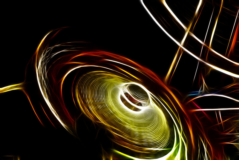 Abstract light swirls