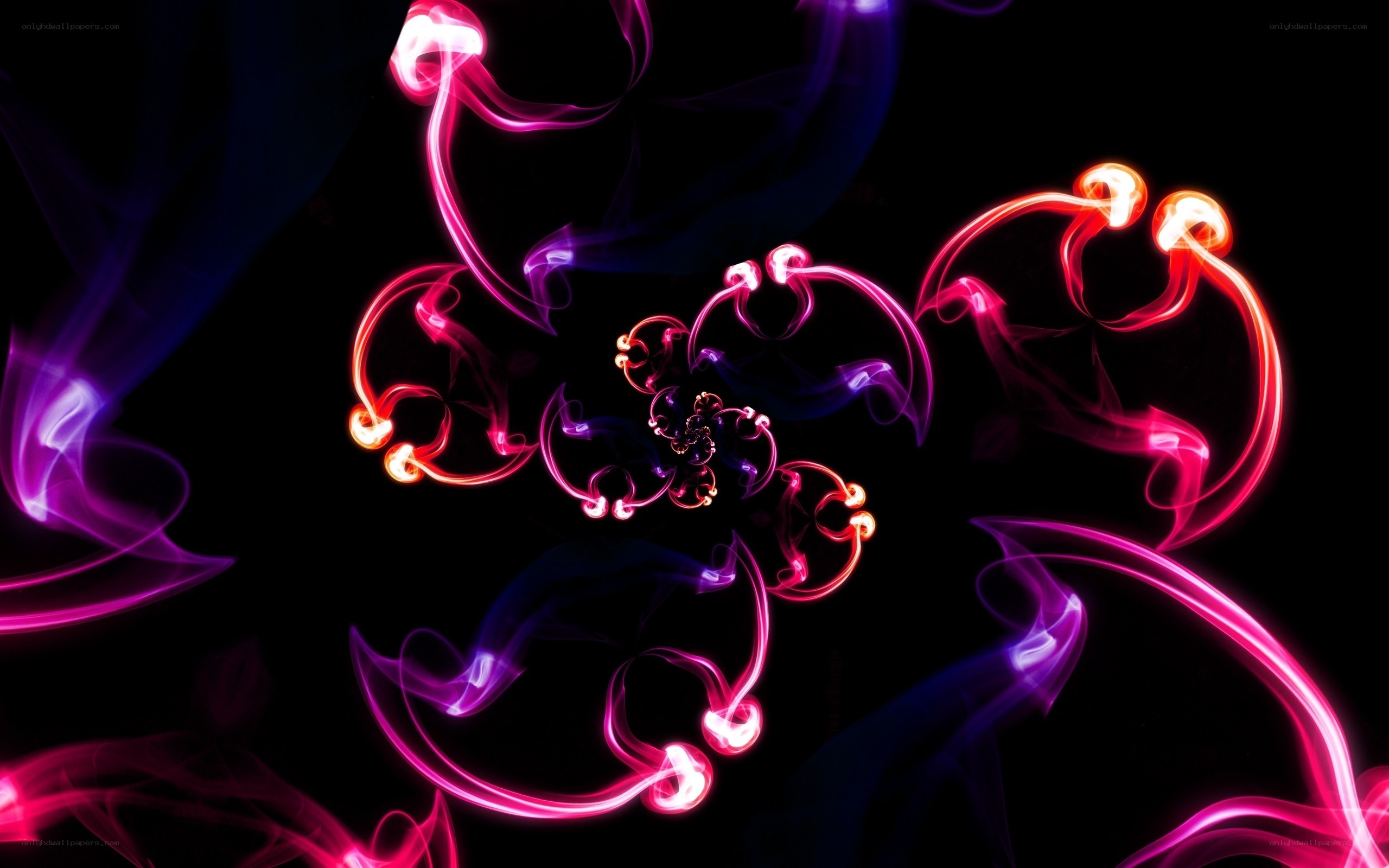 Abstract light swirls