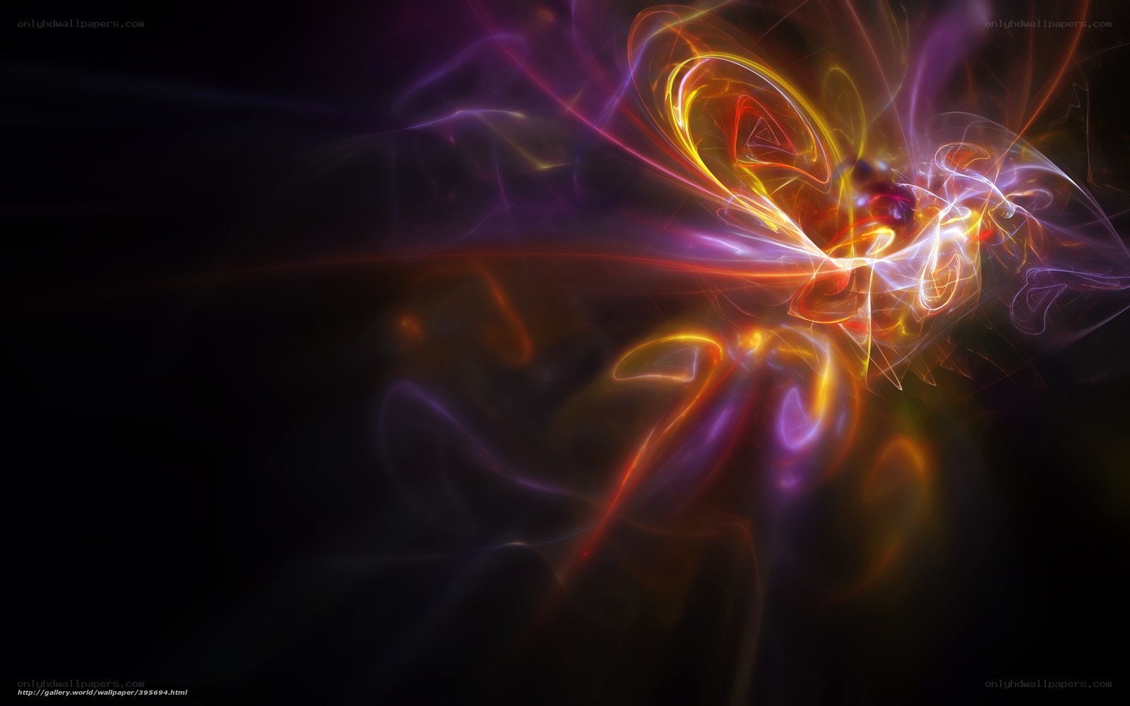 Abstract light swirls