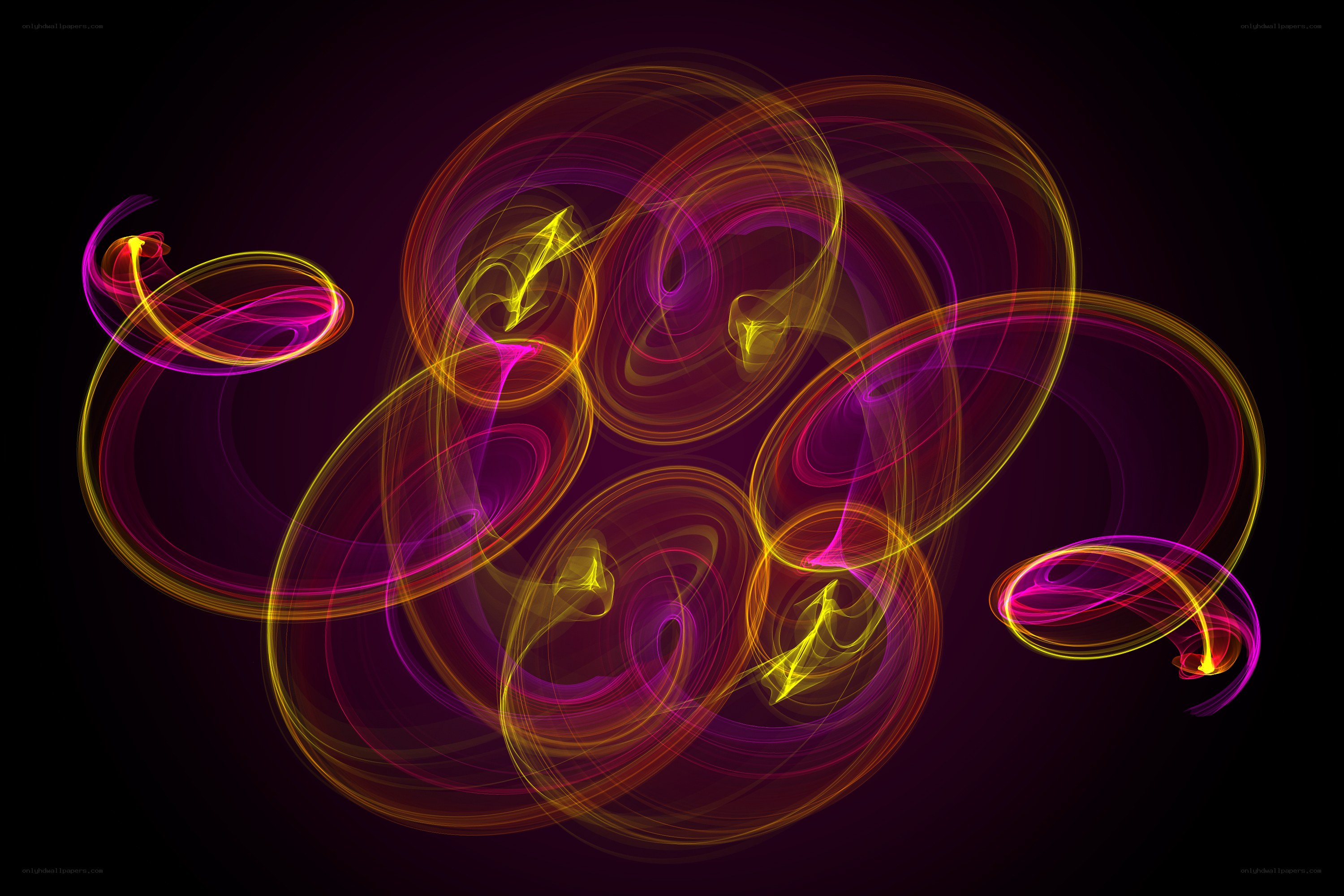 Abstract light swirls