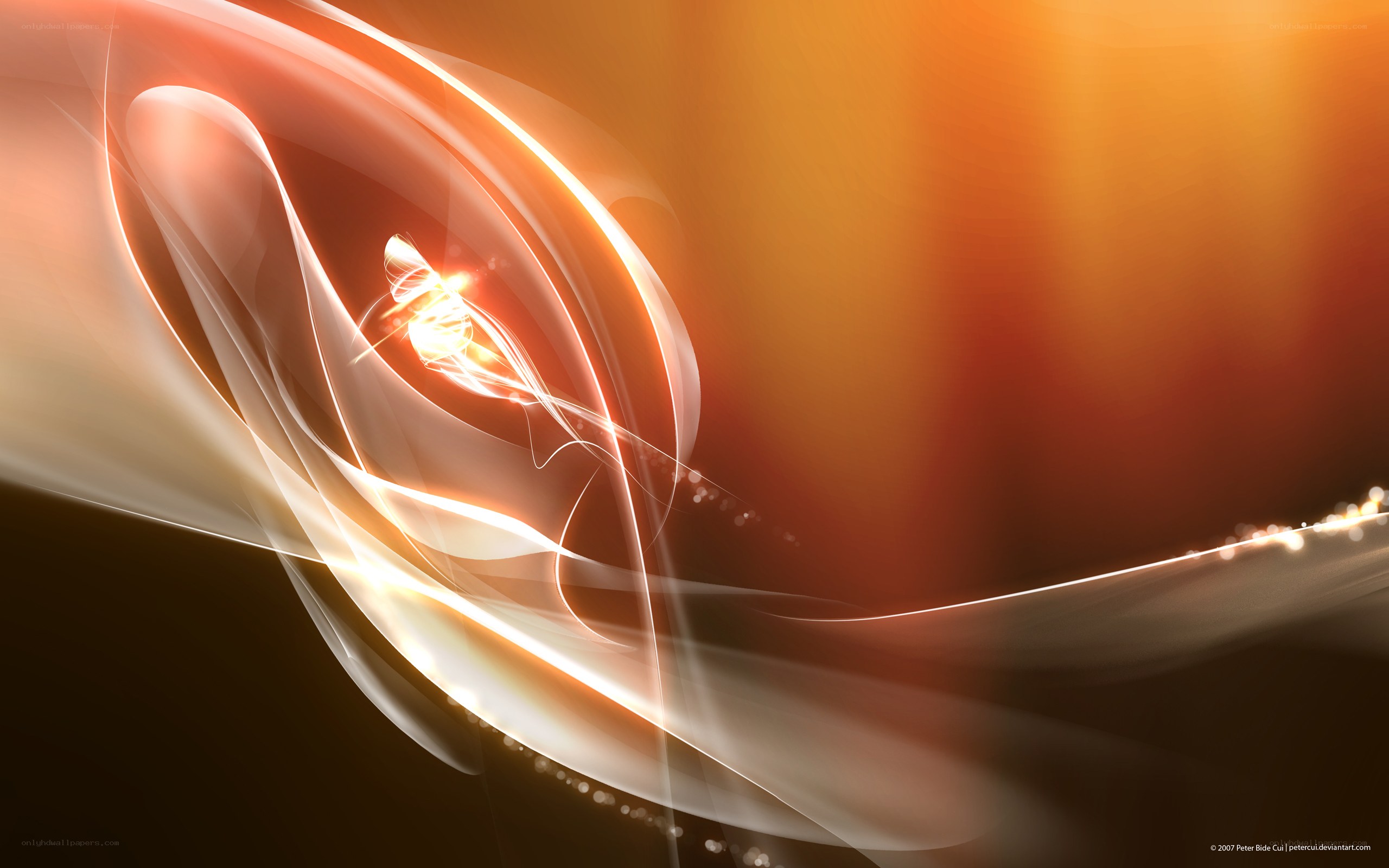 Abstract light swirls