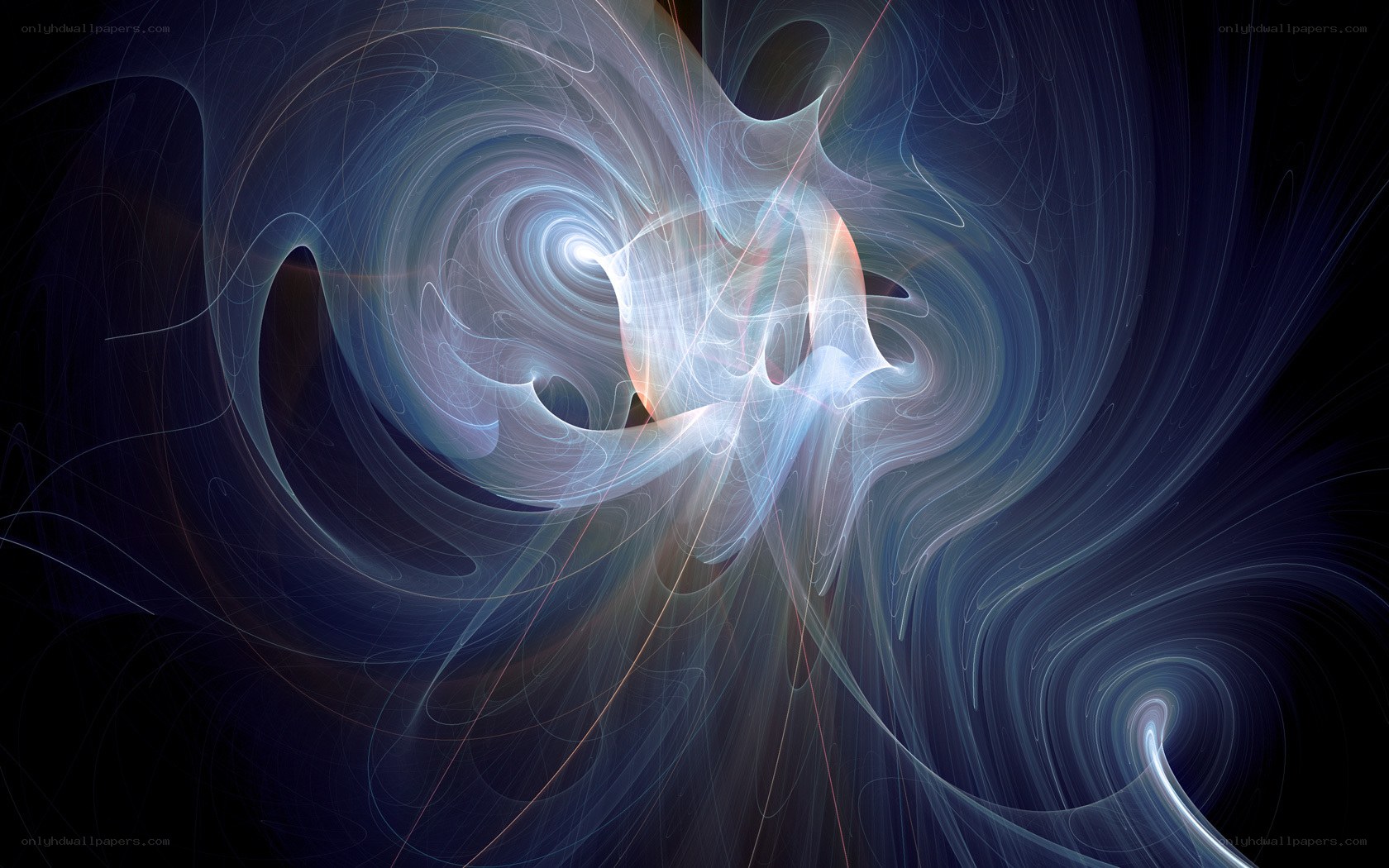 Abstract light swirls