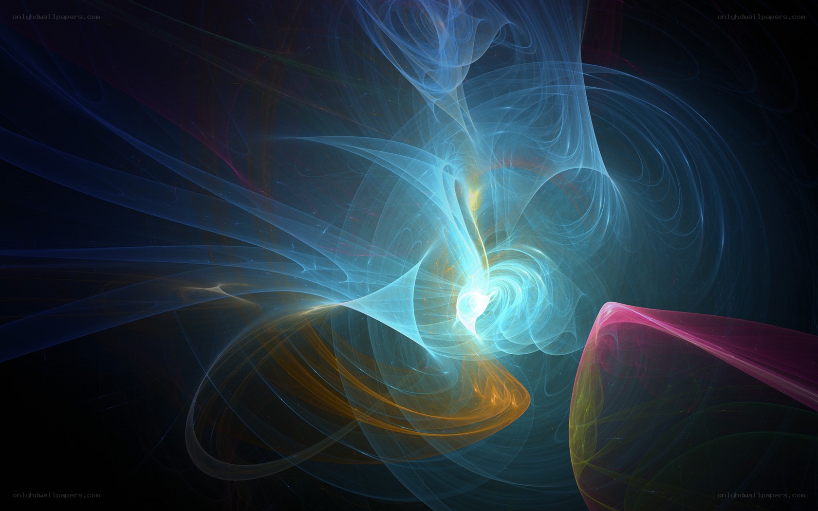 Abstract light swirls