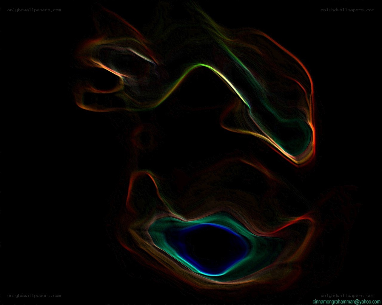 Abstract light swirls