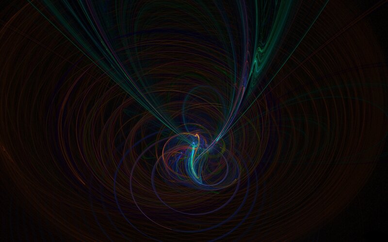 Abstract light swirls