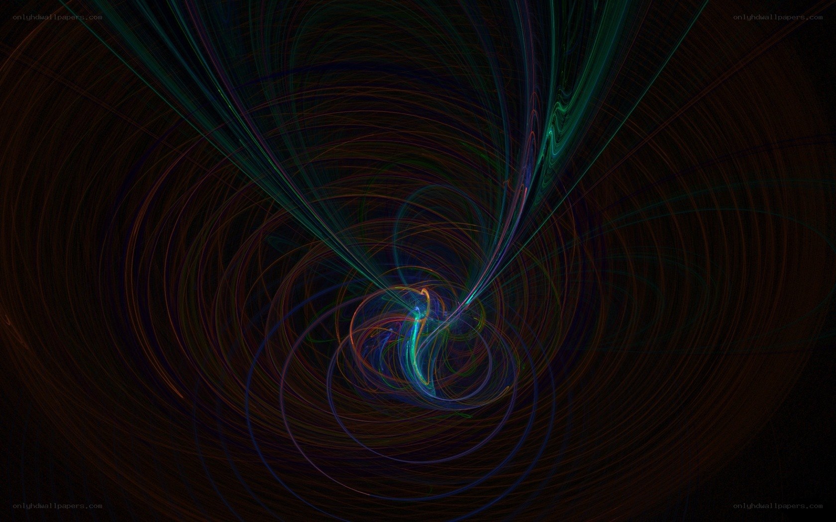 Abstract light swirls