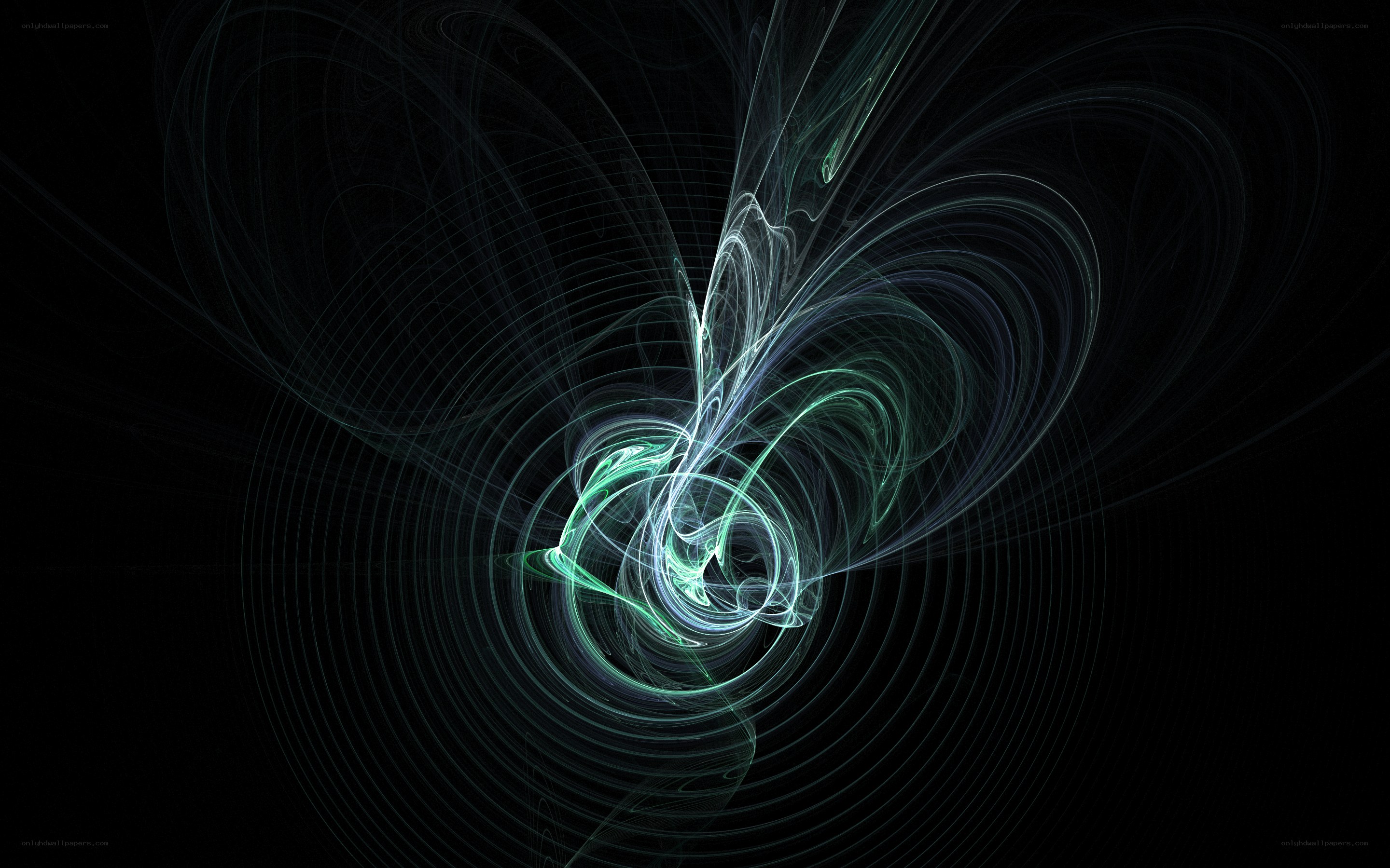 Abstract light swirls