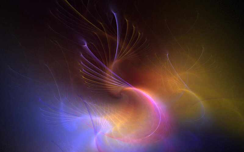 Abstract light swirls