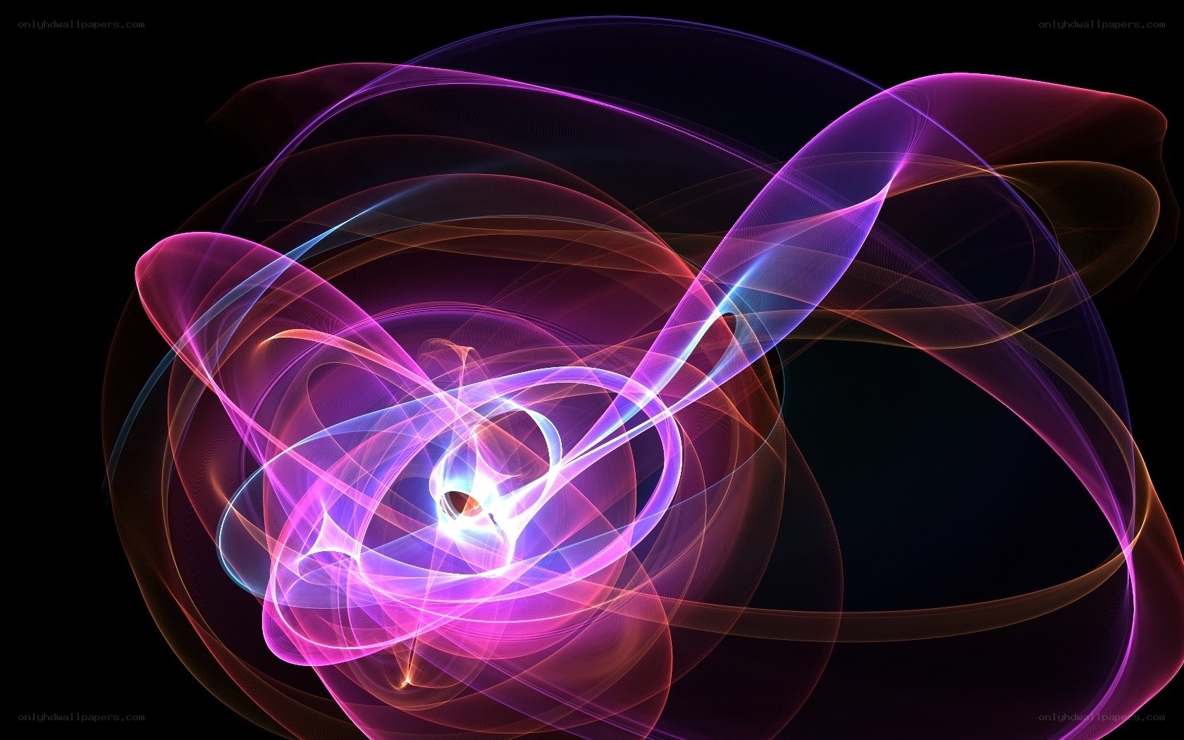 Abstract light swirls
