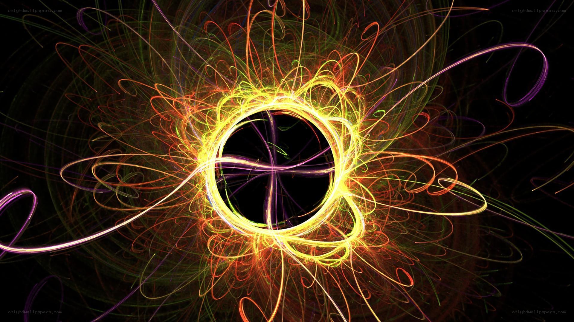 Abstract light swirls