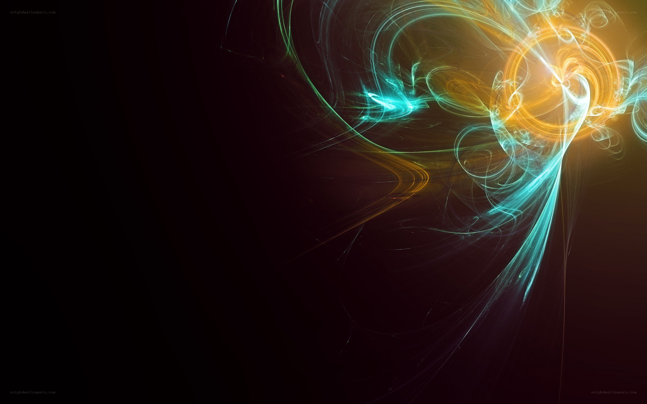 Abstract light swirls