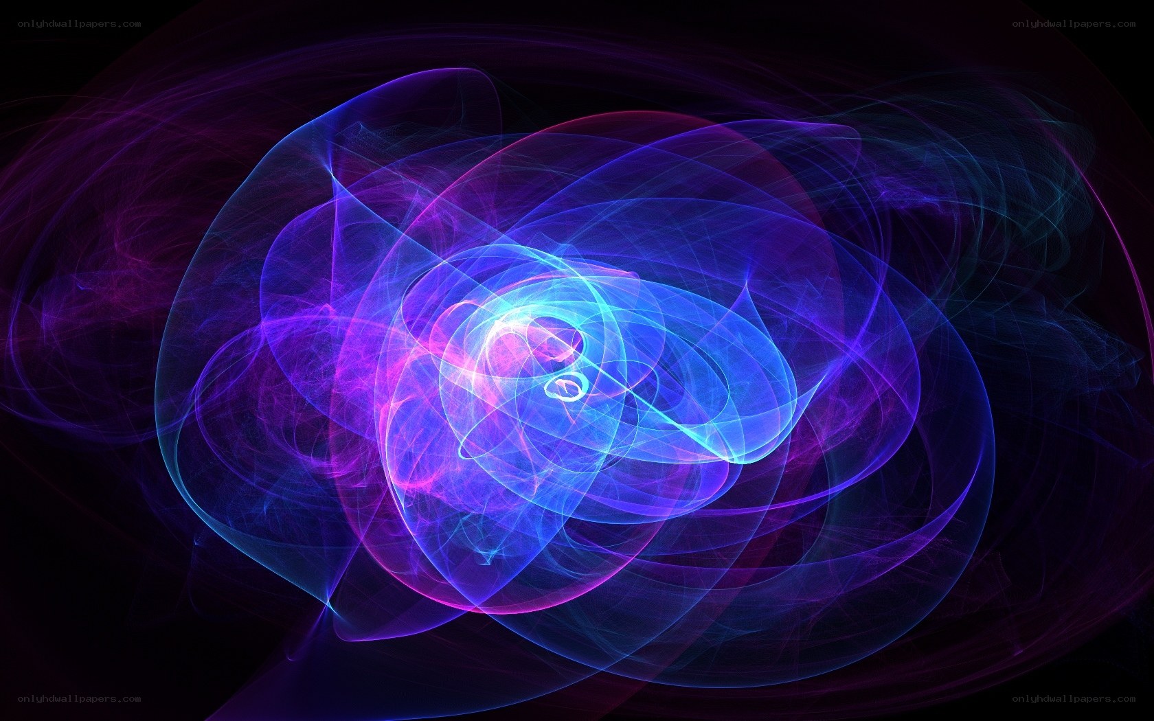 Abstract light swirls