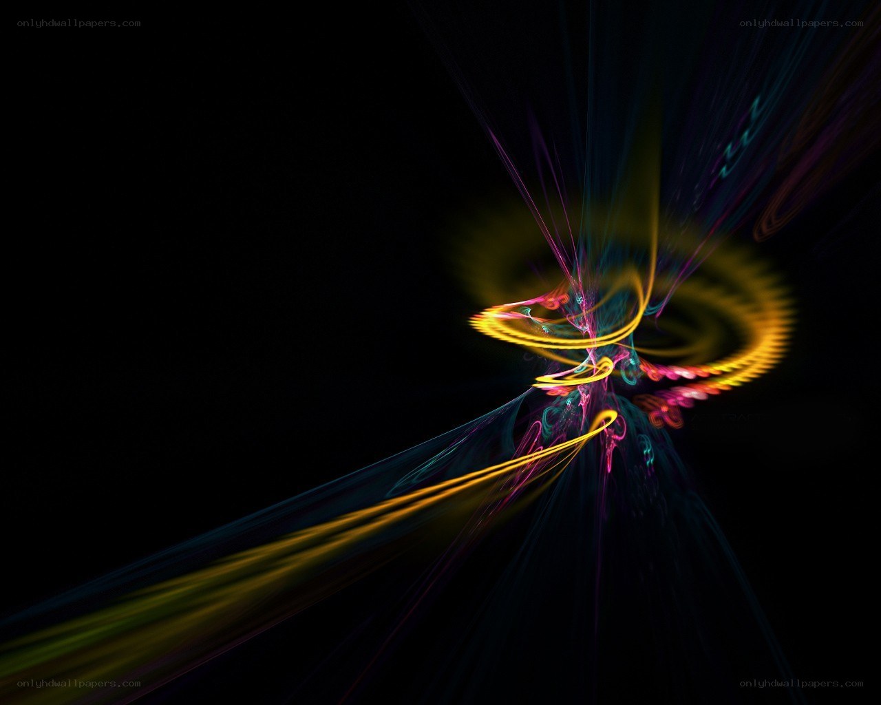 Abstract light swirls