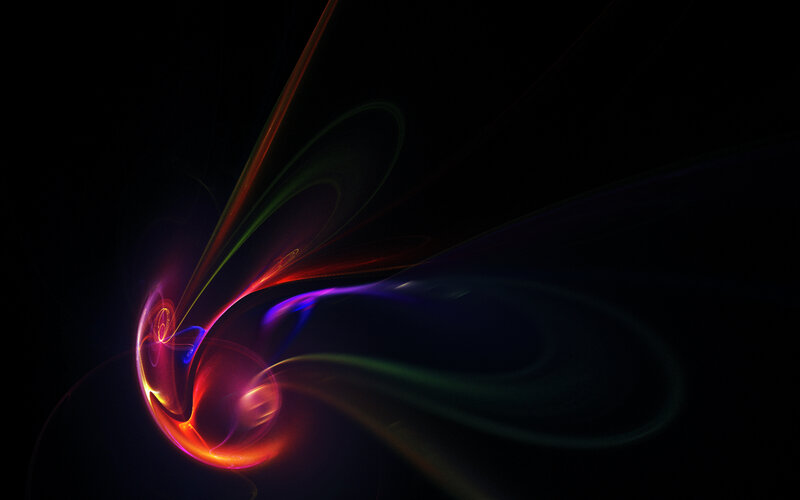 Abstract light swirls