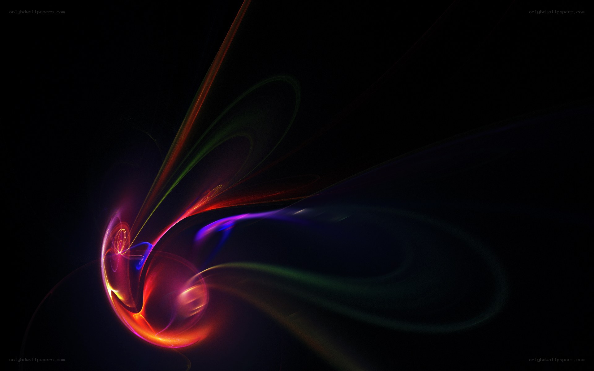 Abstract light swirls