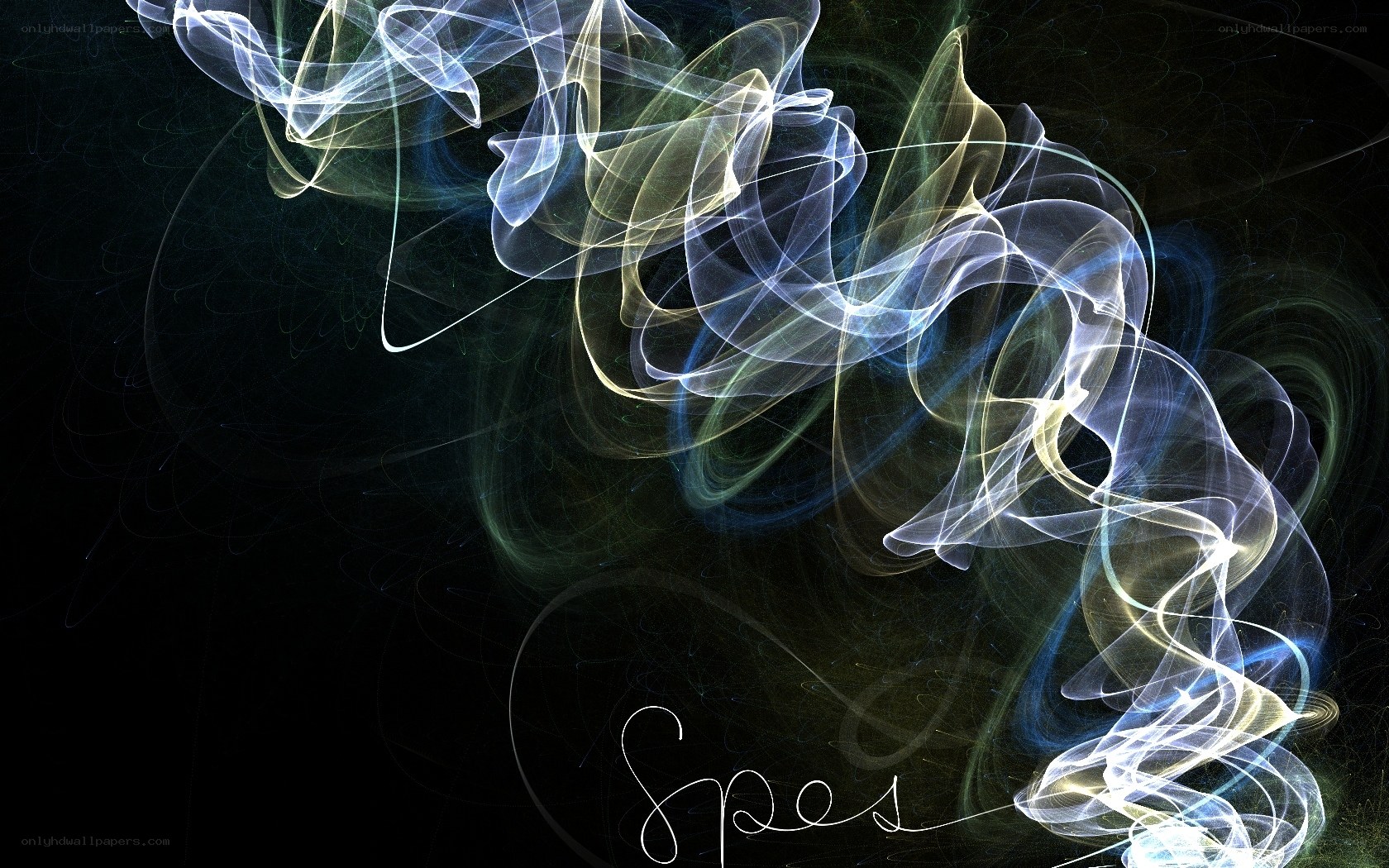 Abstract light swirls