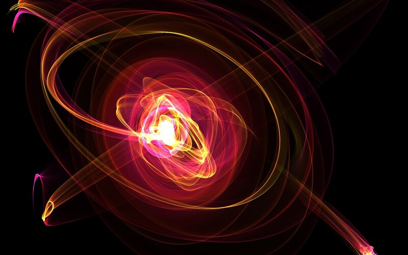 Abstract light swirls