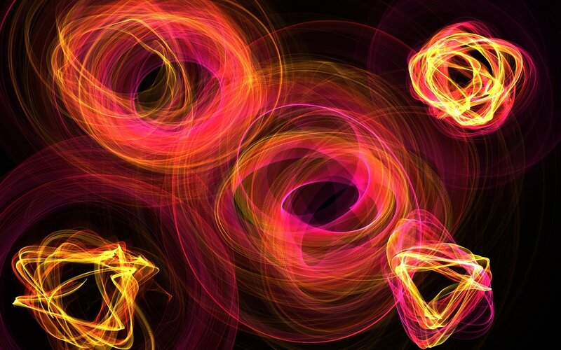 Abstract light swirls