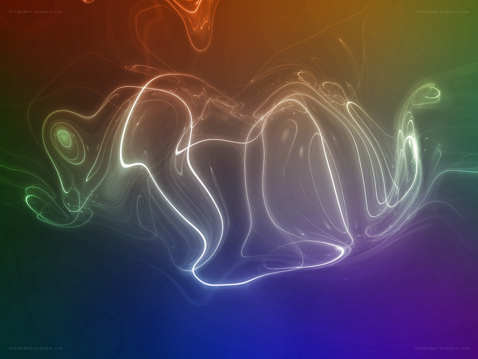 Abstract light swirls