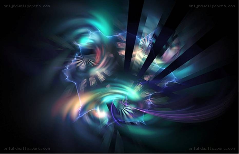 Abstract light swirls and patterns