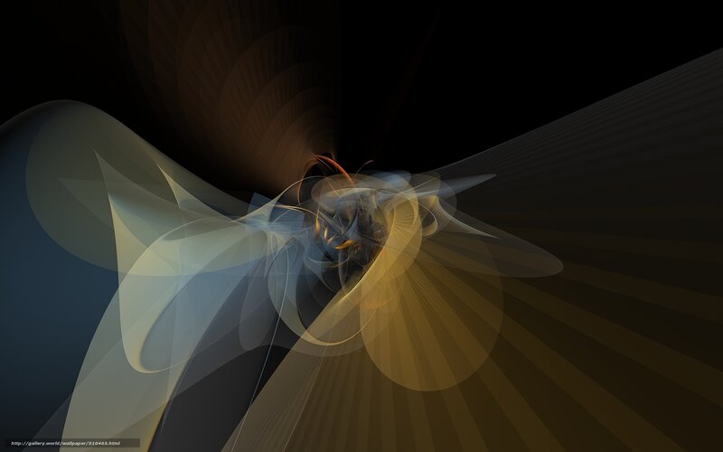 Abstract Light Swirls — Black, Dramatic, Digital Art, Motion