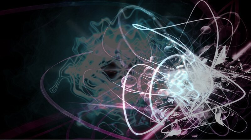 Abstract Light Swirls — Black, Dramatic