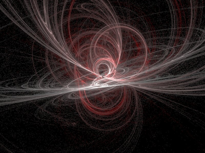 Abstract Light Swirls — Black, Dynamic