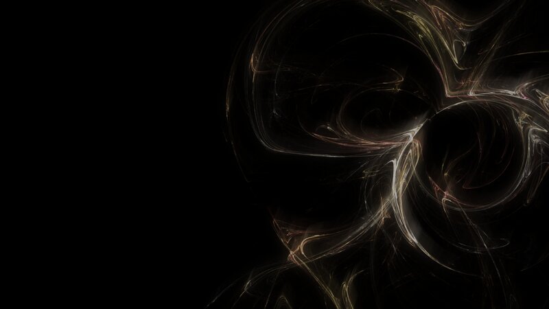 Abstract Light Swirls — Black, Mysterious, Digital Art
