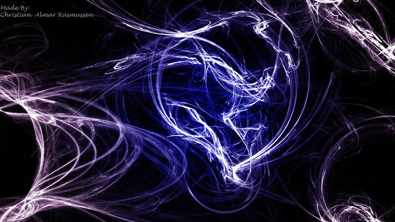 Abstract Light Swirls — Blue, Dynamic, Digital Art