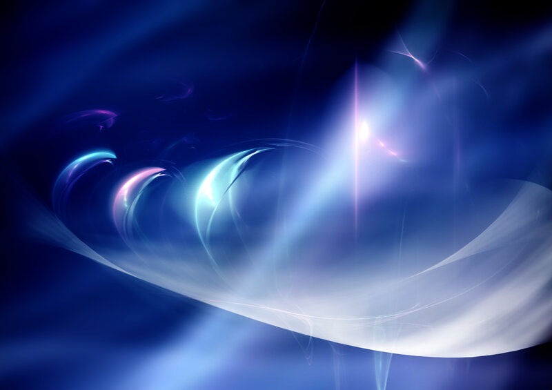 Abstract Light Swirls — Blue