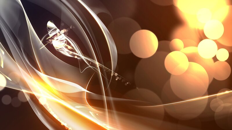 Abstract Light Swirls — Gold