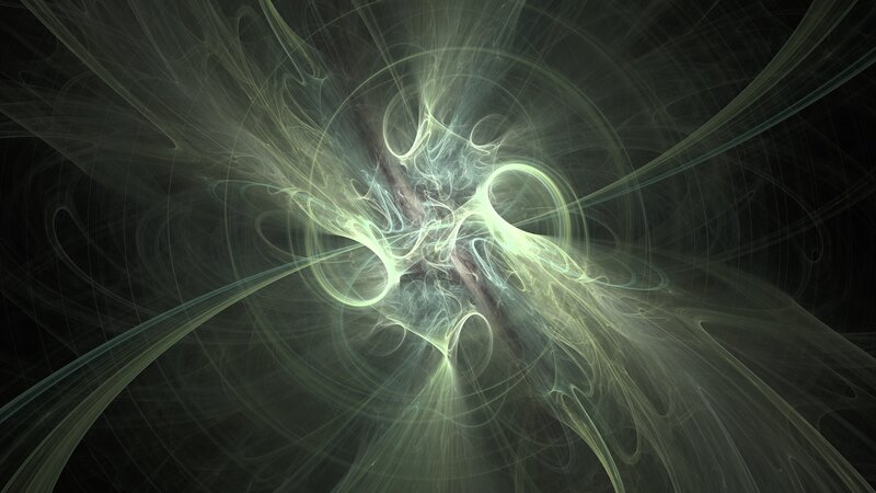 Abstract Light Swirls — Green, Ethereal