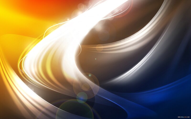 Abstract Light Swirls — Orange, Dynamic