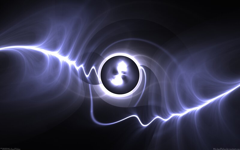 Abstract Light Swirls — Purple, Dramatic