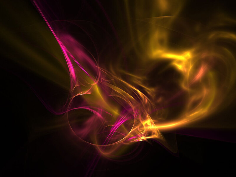 Abstract Light Swirls — Purple, Dynamic, Digital Art, Color, Energy