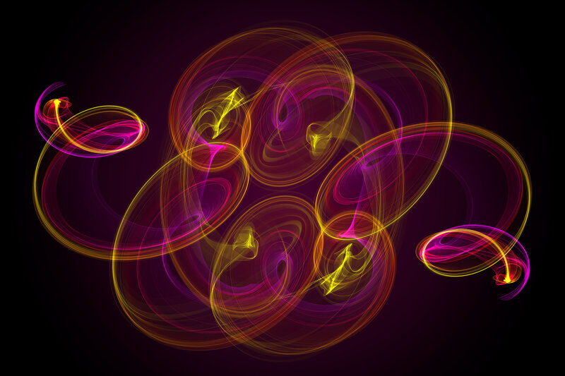 Abstract Light Swirls — Purple, Dynamic, Light Trails