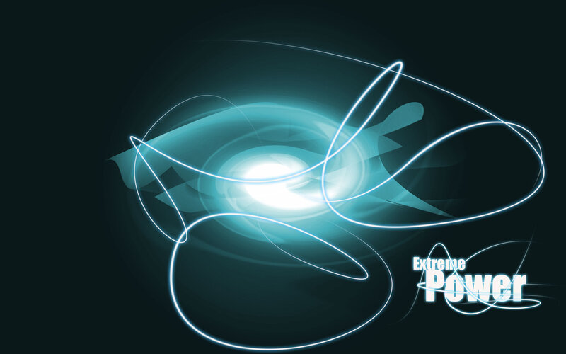 Abstract Light Swirls — Teal