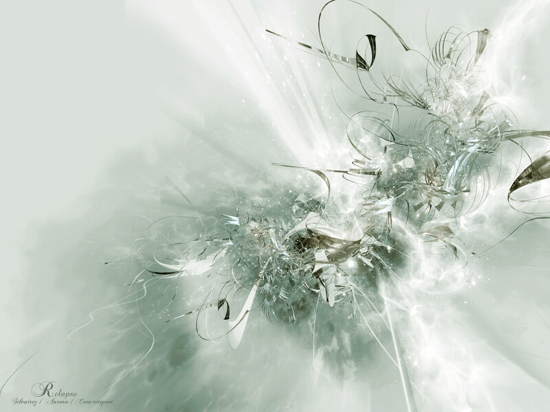 Abstract Light Swirls — White, Ethereal, Digital Art